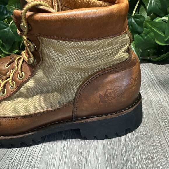 Vintage 1967 Danner & REI Men\'s Hiking Brown Leather Boots, Size 7  USA Made. main image 7